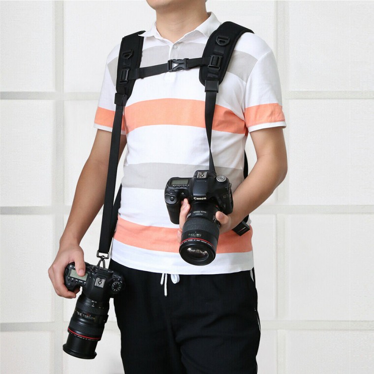 카메라 2대 동시사용 더블 포인트 듀얼 퀵 스트랩 DSLR