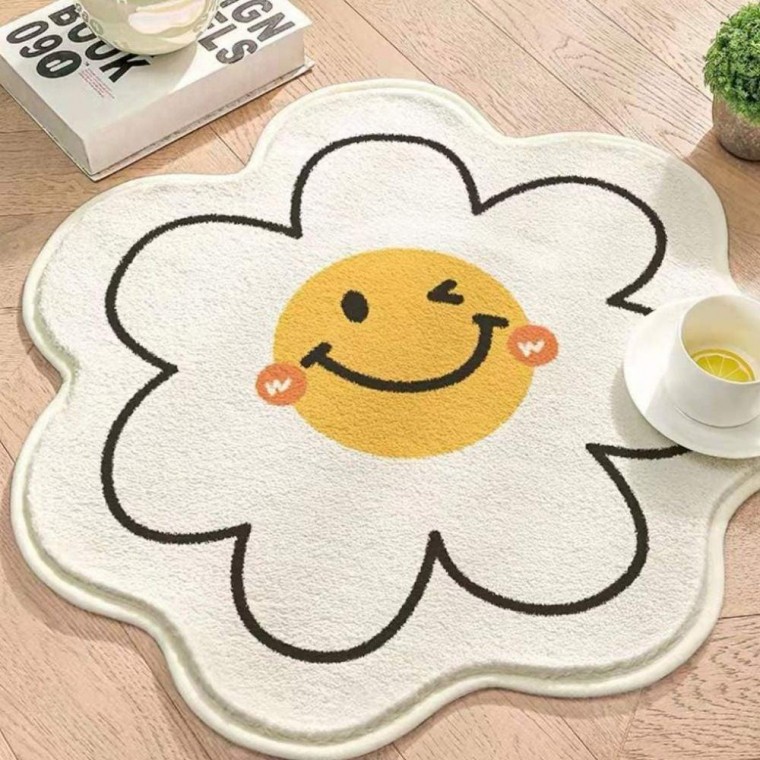 스마일 플라워 에그 소프트 부엌 발매트 호텔발 싱크 대발 주방발 화장실발 귀여운발
