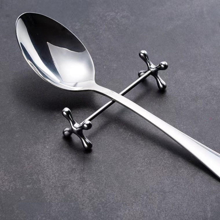 스텐 수저받침 덤벨