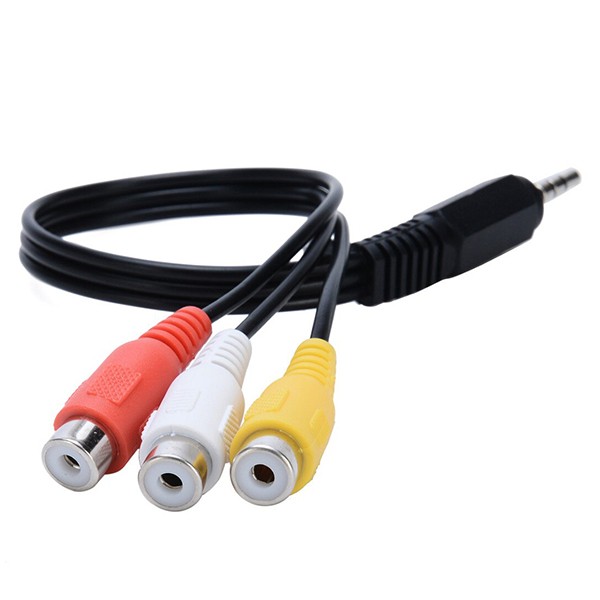 SW0042 3.5mm4극(숫)-3RCA 12cm 빔프로젝터 스테레오케이블