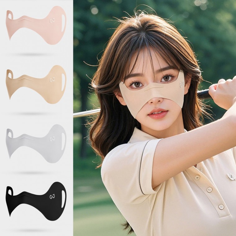 광대뼈집중 나비날개 야외스포츠 주근깨 기미방지 햇빛차단 쿨링 골프 하프마스크