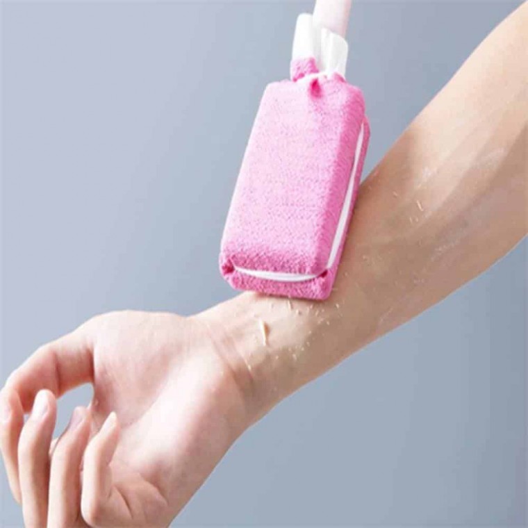 손잡이 등타올 샤워타월 등때밀이타올 손잡이등때밀이타올