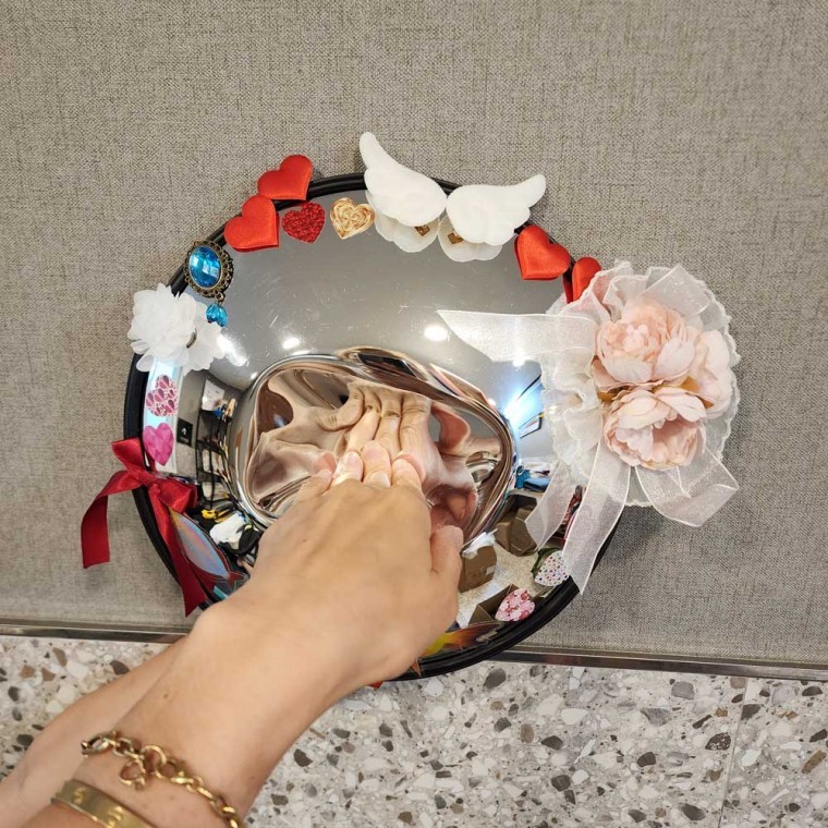 반사경 30cm 볼록렌즈 코너 사이드 거울