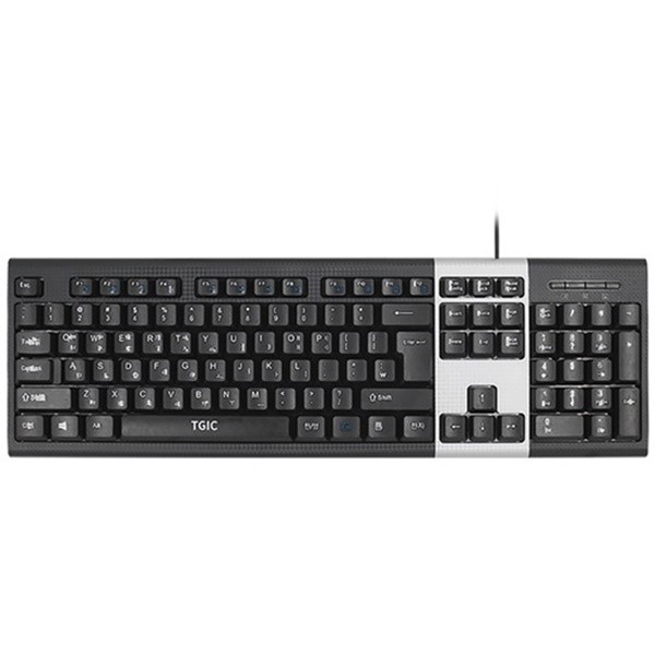 유선키보드 TGC-K2200V [블랙/USB/키스킨포함]