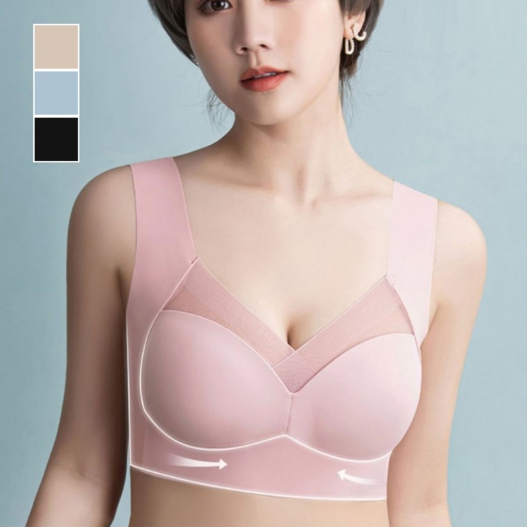 여성 캡 일체형 심리스 스타일 처짐 방지 편한 브라