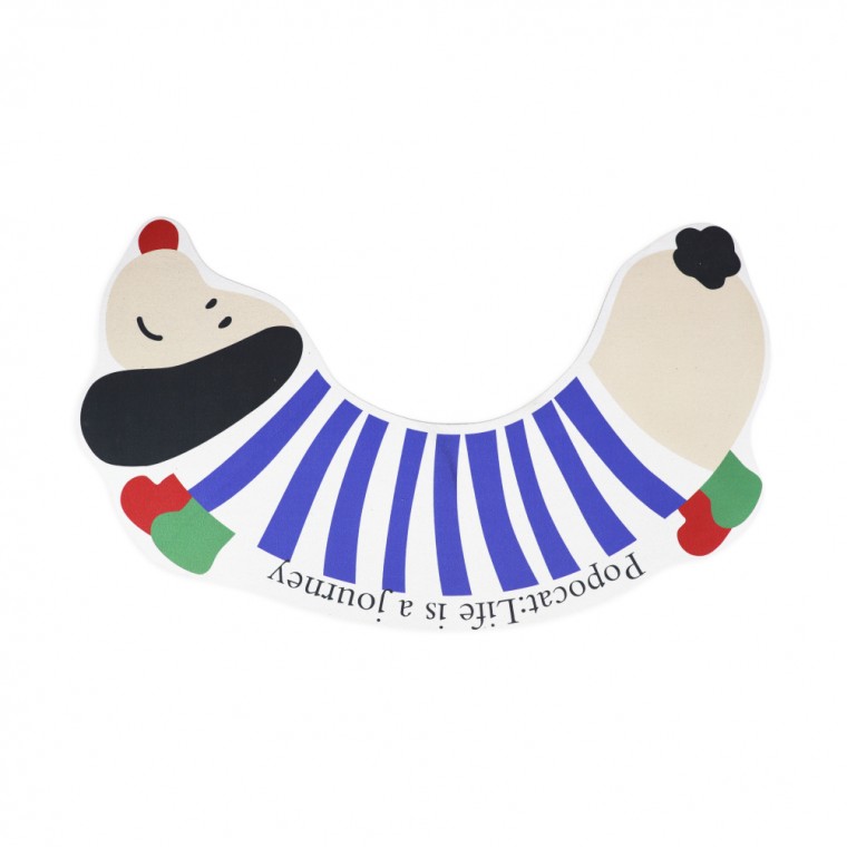 닥스훈트 모양 변기 매트 블루