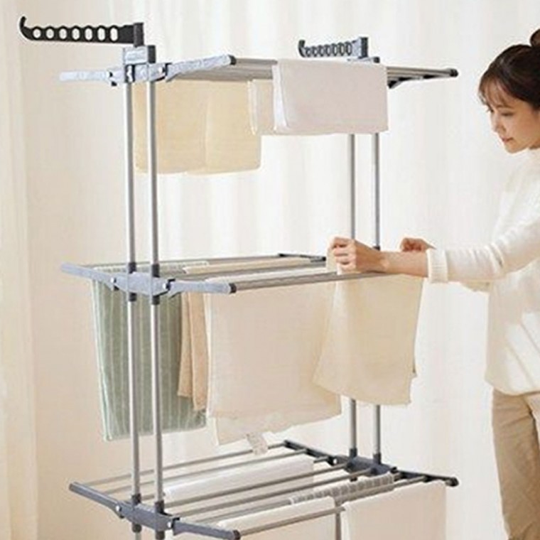 빨래 건조대 수직 걸이 이동식 베란다 이불 튼튼한 대형 조립식