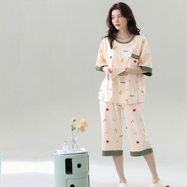 브라캡 여성 내장 홈웨어 투피스 잠옷 SD-5149
