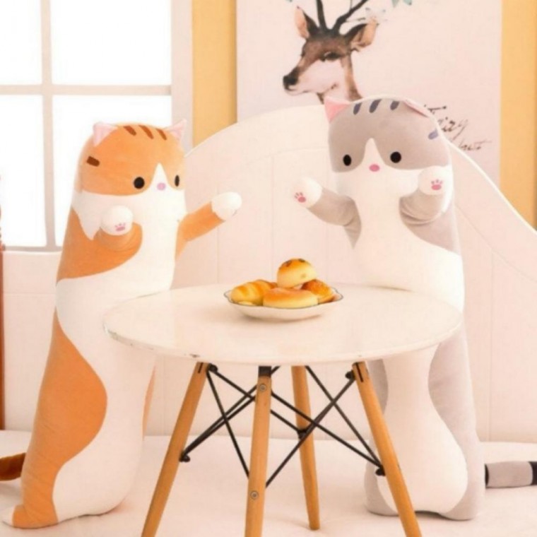 애착 모찌 안고자는 인형 50cm 귀여운대형 쿠션 찰떡 고양이 베개 롱