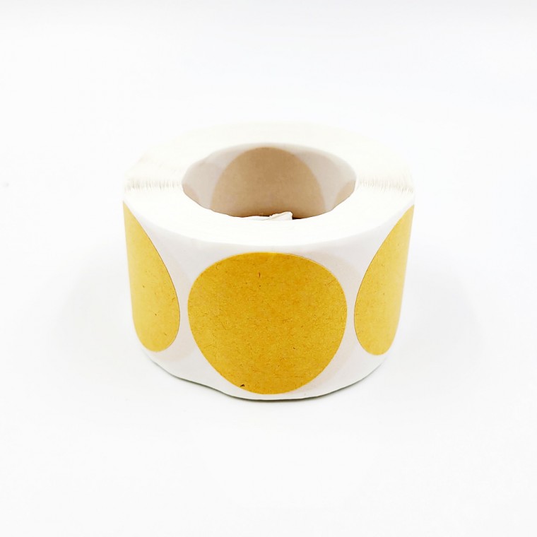 크라프트 원형 라벨 스티커 500장 (3.8cm)