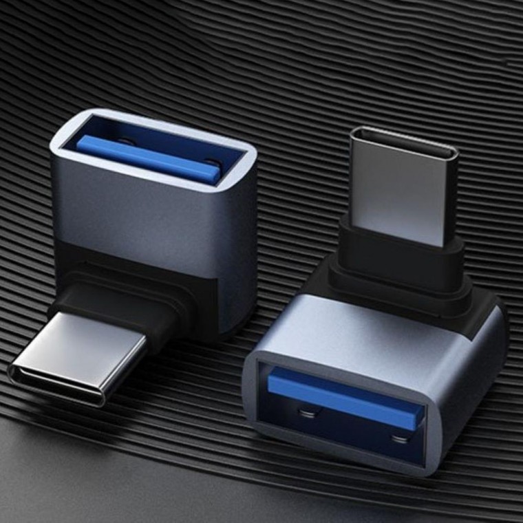 USB C 3.0 OTG L자형 변환 젠더 데이터 전송