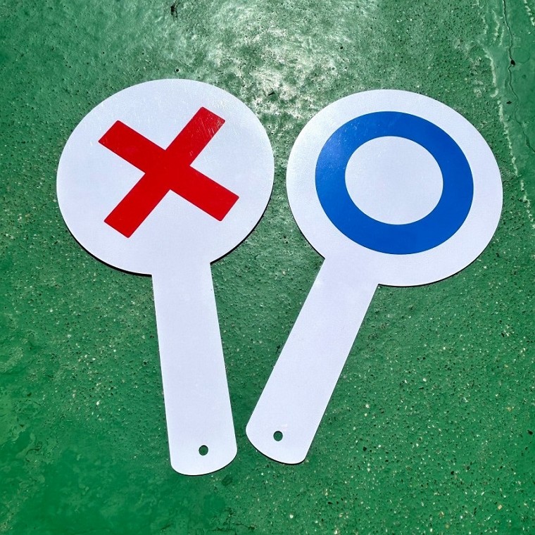 2개세트 OX 양면 퀴즈판 퀴즈 게임