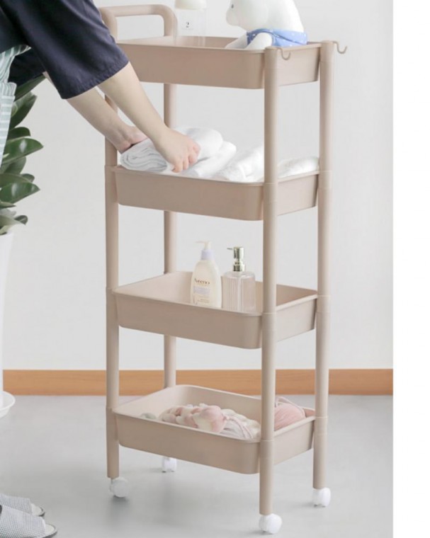 3단4단 바퀴달린 트롤리 수납장 주방 바퀴달린카트 이동식