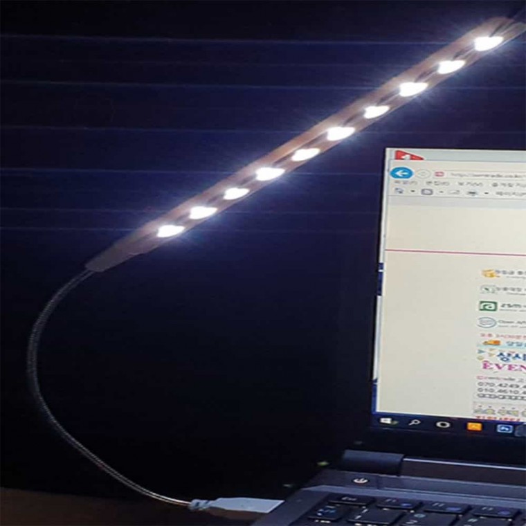 USB LED 스탠드라이트 책상등 벽부등 간접조명