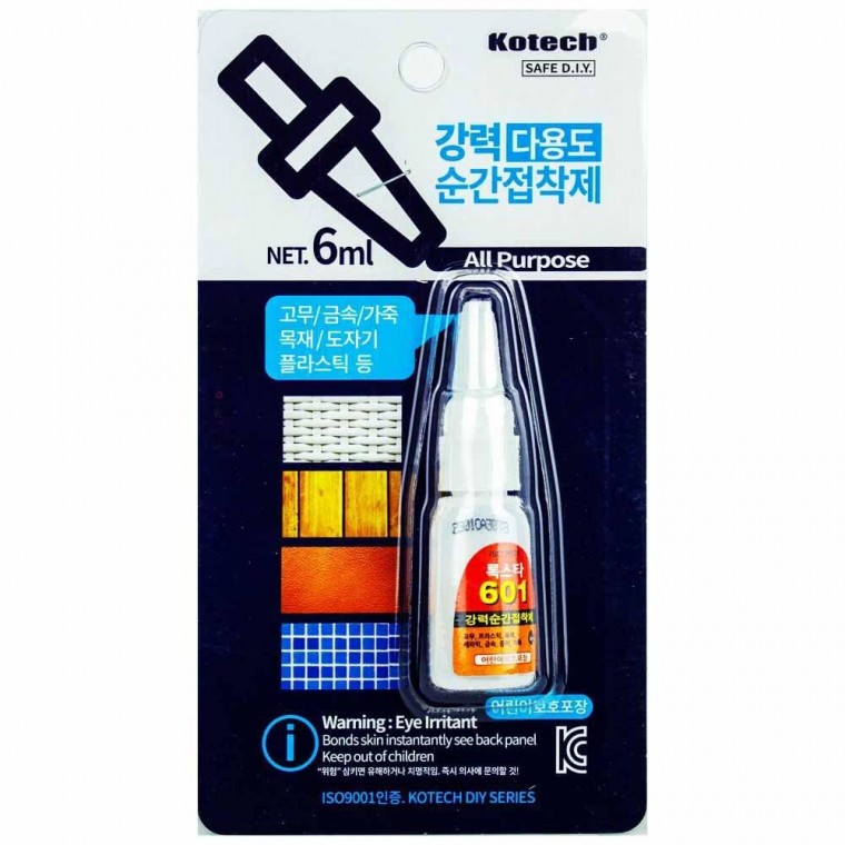 코텍스 다용도 강력 순간접착제 6ml T-1601(471601)