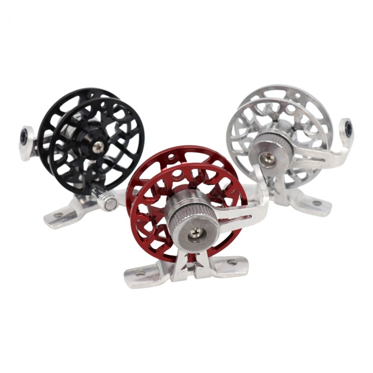 금속 낚시 플라이 릴 53mm 블랙