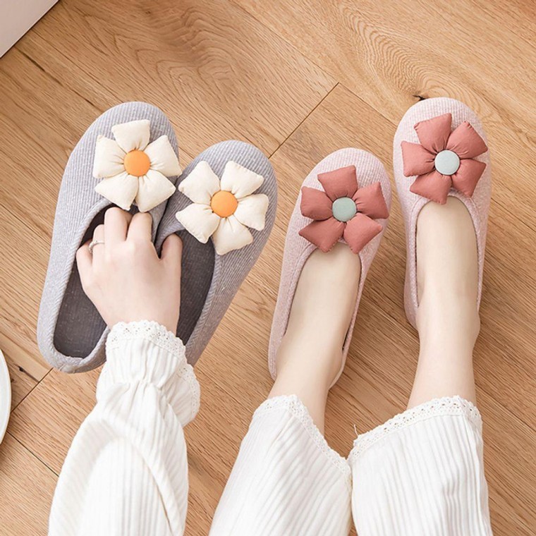 플라워 덧신 슬리퍼 실내화 가벼운 거실화 발편한 유치원 사무실 여자 선생님 교사 여성