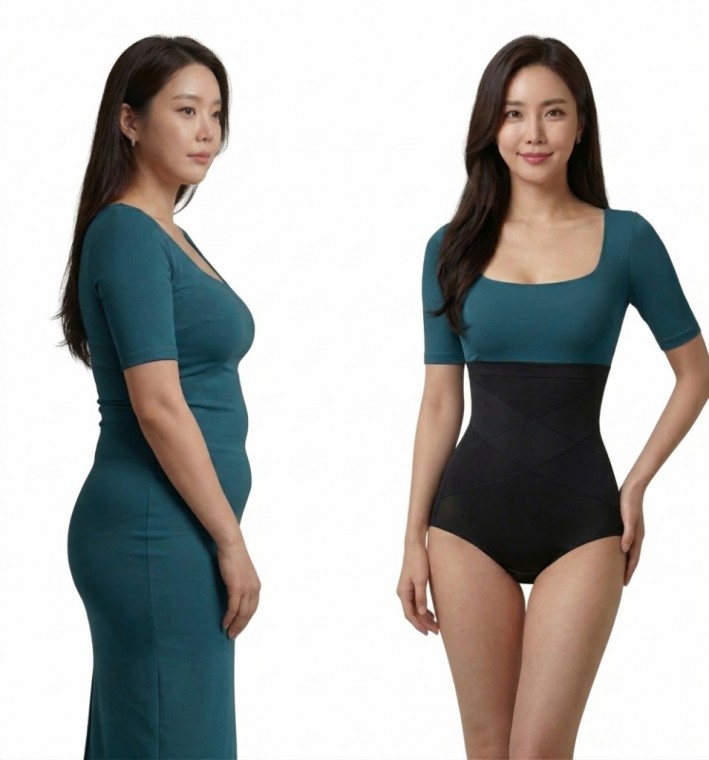 X압박 똥배쏙 보정속옷 강력압박 뱃살보정 여성속옷