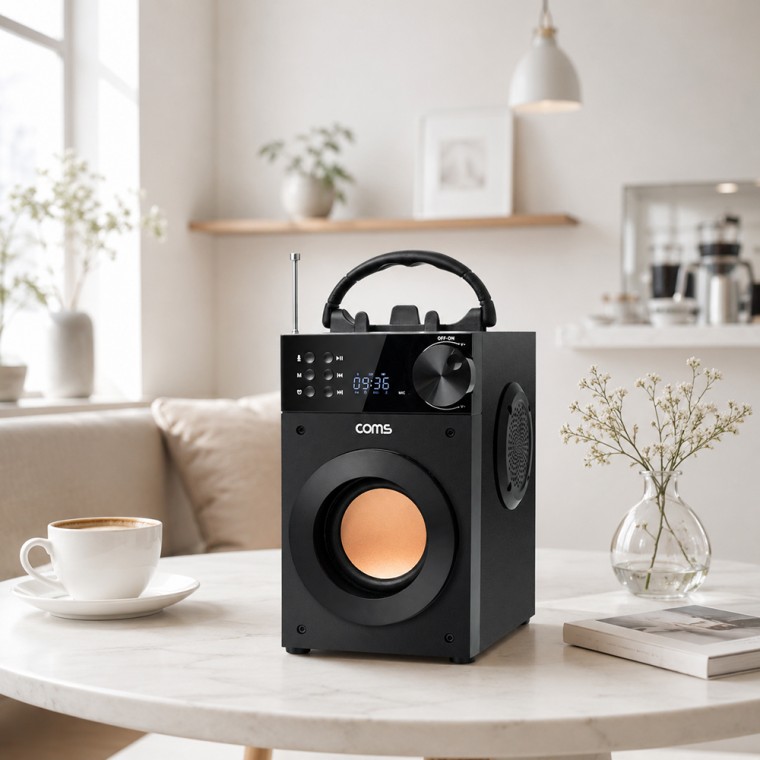 무선 블루투스스피커 20W 우퍼 트위터 FM라디오 MP3 HT224