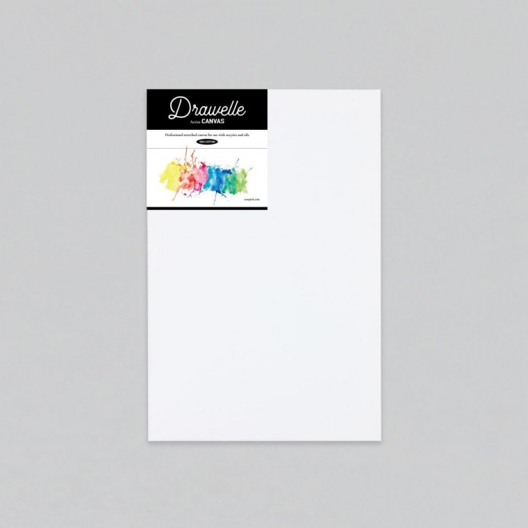 드로웰 아크릴 유화 무지캔버스 직사각 캔버스 20x30cm 5개 묶음