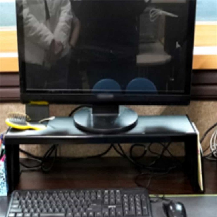 모니터 받침대 책상용품 튼튼한받침대 거북목교정