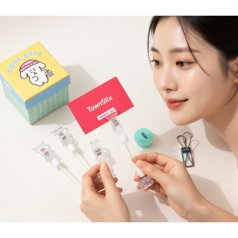 자석집게 매대 클립 고정 회전식 게시용