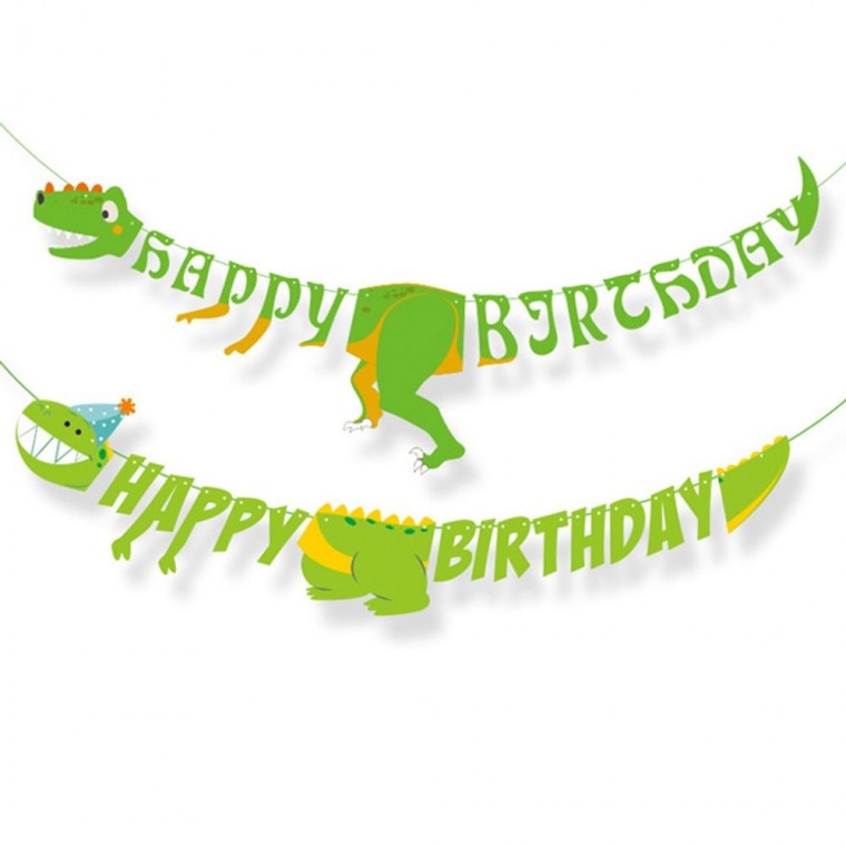 공룡가랜드 가랜드꾸미기 생일축하가랜드 파티용품가랜드