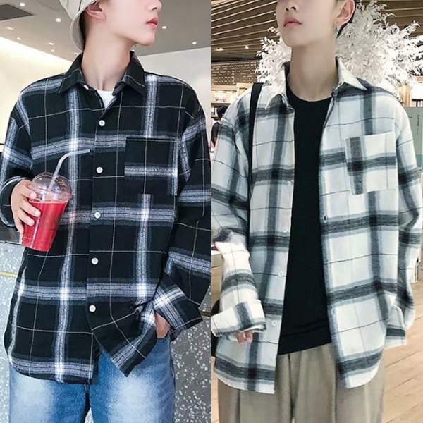 캐주얼남방 체크남방 셔츠 남성셔츠 데일리룩 INSUM21