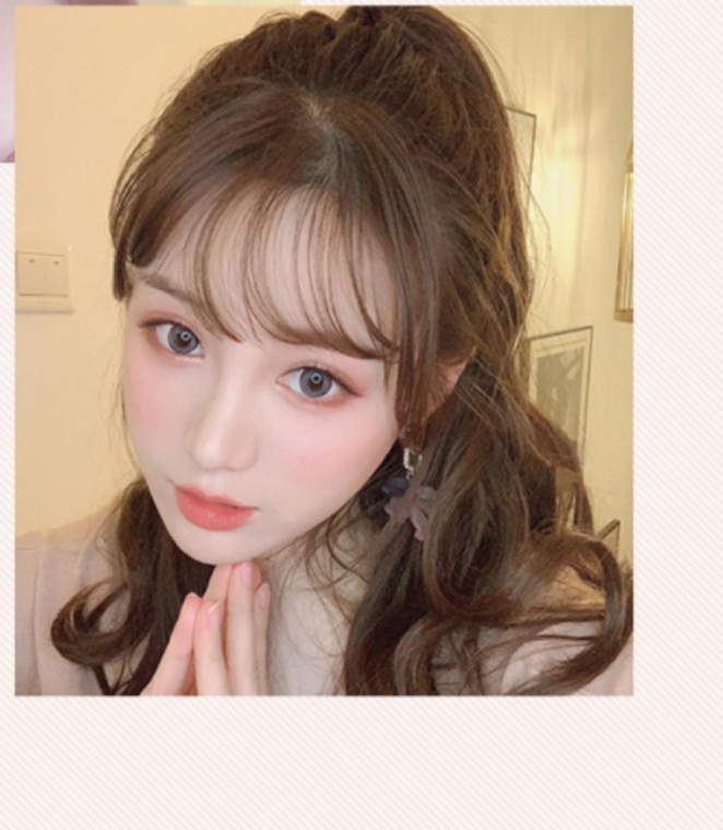 여신 앞머리 붙임머리 여우가발 가발 고데기 고데기 자연스러운가발