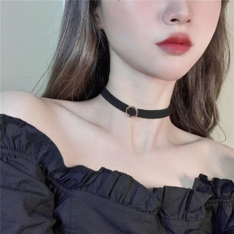 데일리 링 초커 목걸이 목줄 비즈 깃털 이어커프 실목걸이 보세