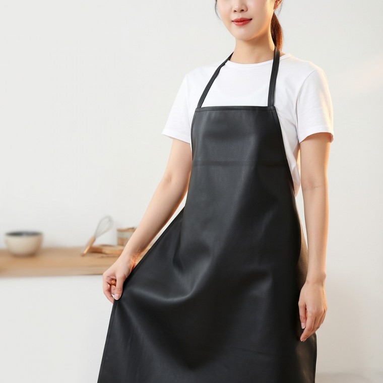 인조가죽 방수 앞치마 서빙 미술 작업용 식당 공방