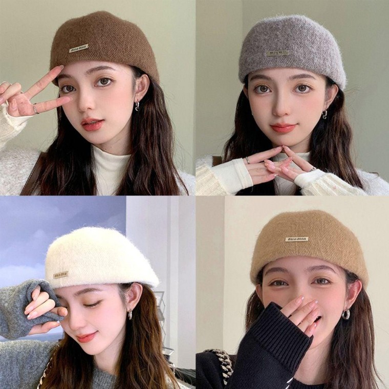 20대 30 여성 귀여운 외출 모자 모직 베레모 야구 캐주얼 볼캡 기본 커플 여름