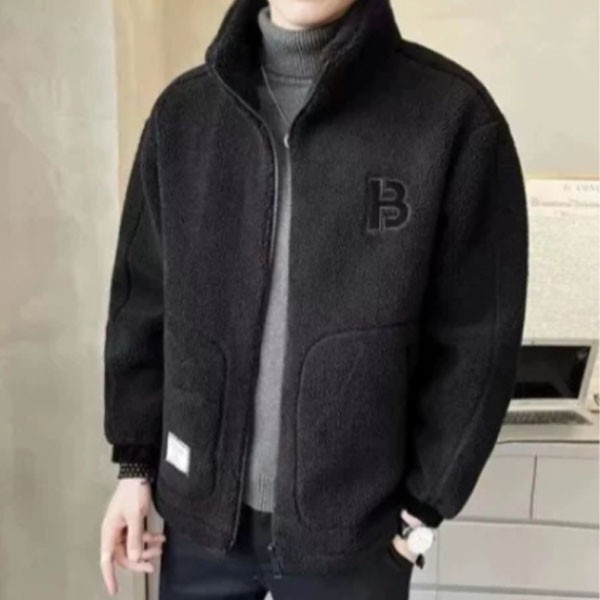 은창]윈터 소프트 하이넥 남성용 집업 점퍼 바람막이 집업 점퍼 잠바 뽀글이 자켓 겨울 가을 아우터 남