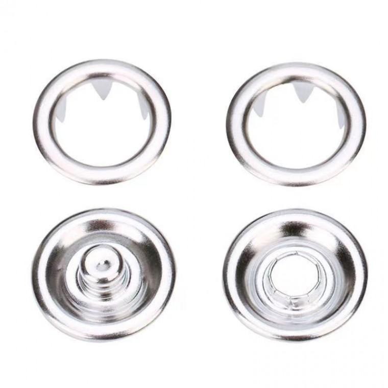가시도트 똑딱이단추 은색 100p 치마 바지수선