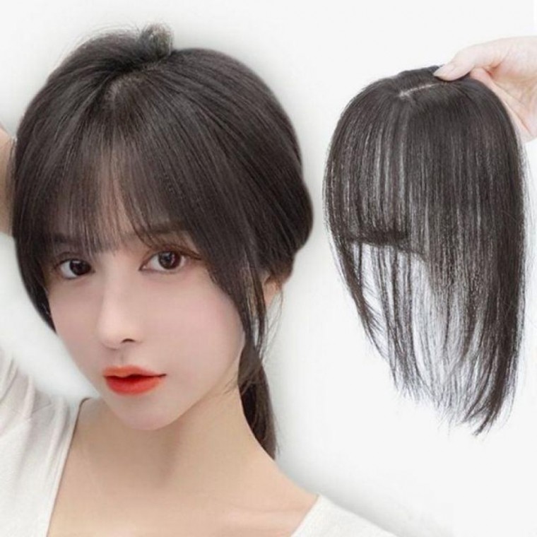 인조모 3D 앞머리 가발 부분 시스루뱅 헤어피스 여성 앞머리가발 자연 스러운 티안나는
