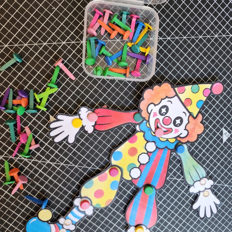 컬러 활핀 100PCS 케이스포함 종이공예 할핀 DIY 만들기재료