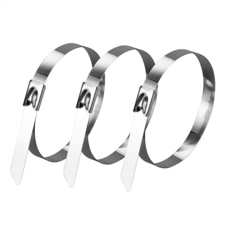 4.6x150mm 100P 스테인레스 케이블 타이 스텐 스틸 철타이 선정리 고정 클립