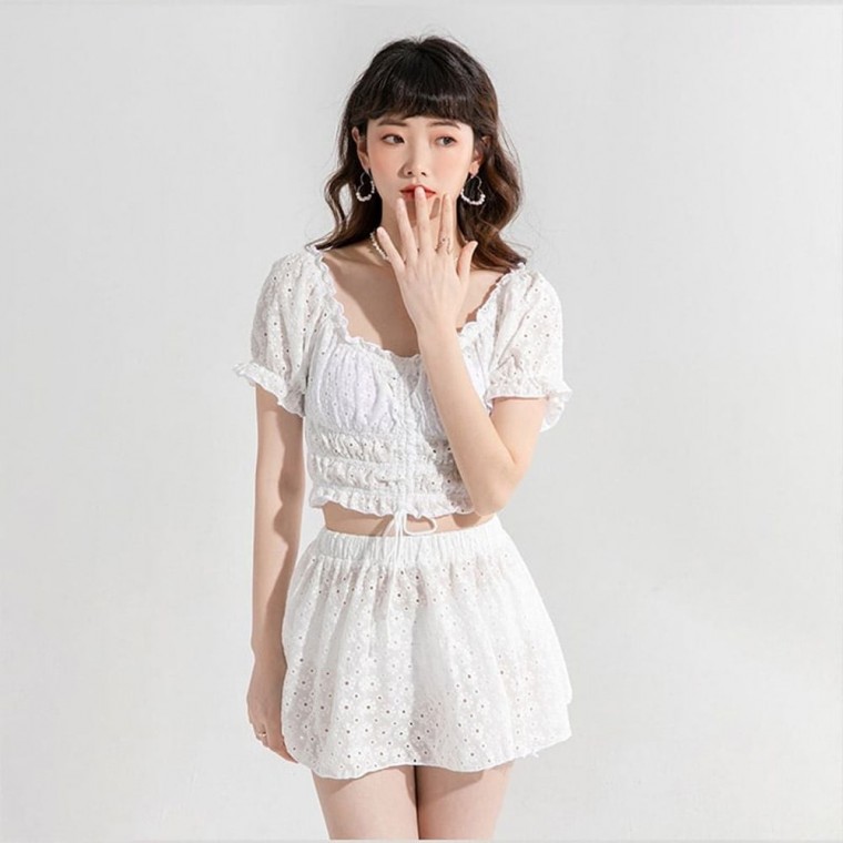 YJR 여름 레이스업 반바지 수영복 슬립 상의 밴딩 팬츠 비치웨어