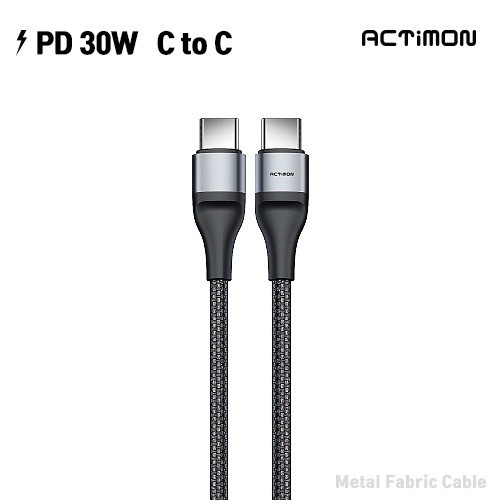 엑티몬 PD30W CtoC 메탈 케이블 1.2M
