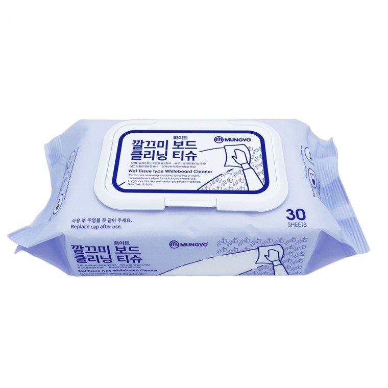 문교 깔끄미 화이트보드 칠판청소용 클리닝티슈 30매 CLT-30