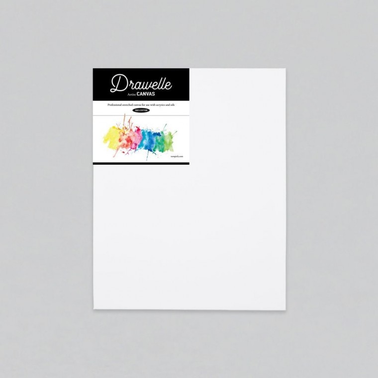 드로웰 아크릴 유화 무지캔버스 직사각 캔버스 40x50cm 5개 묶음