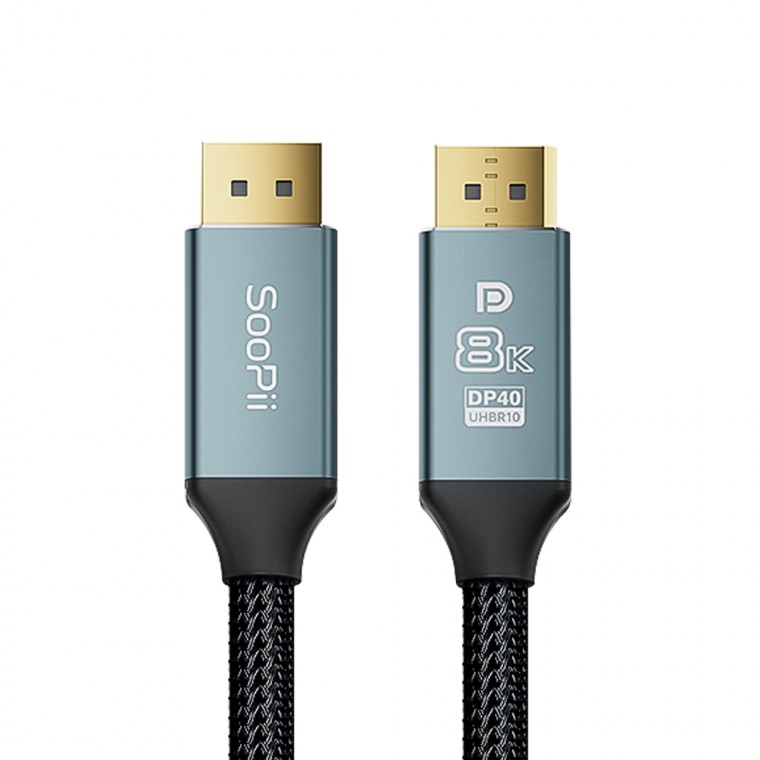 Soopii VESA 8K 40Gbps DP to DP 2.1 DisplayPort 케이블DP40