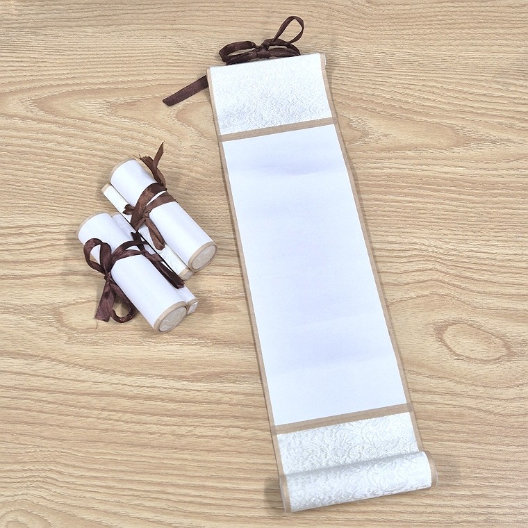 무지 족자 37x10cm 그림 캘리그라피 서예 DIY 체험학습 수업