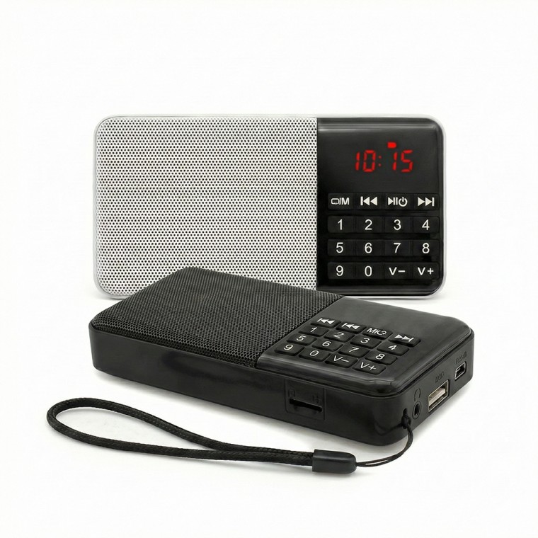 휴대용 미니 FM 라디오 MP3 스피커 컴스 ID3456
