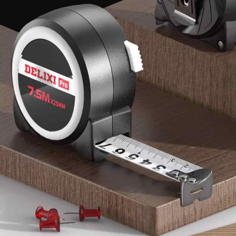 가정용 줄자 7.5m x 25mm 고정밀측정공구 셀프락줄자 다용도줄자 측정줄자
