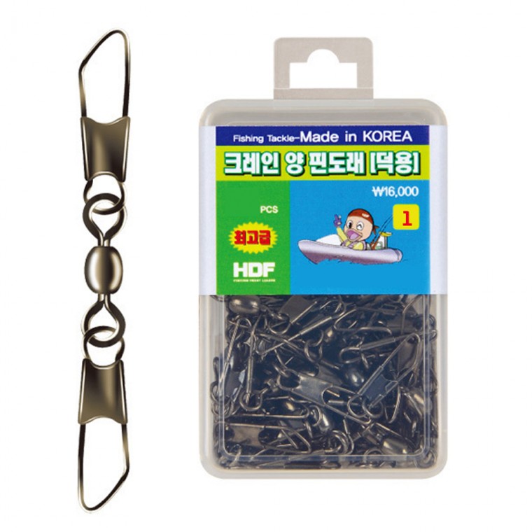 해동조구사 HA-1278 크레인 양핀 도래 덕용 벌크 대용량 핀도래 소품 채비 바다 루어 문어 갑오징어 쭈꾸미