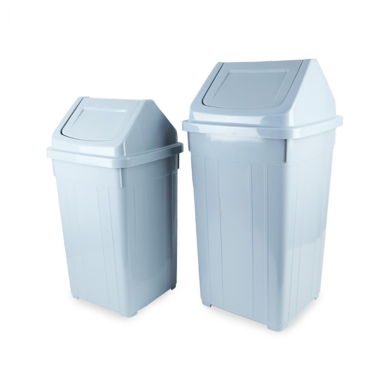 해달 사각휴지통 그레이 4호 25L