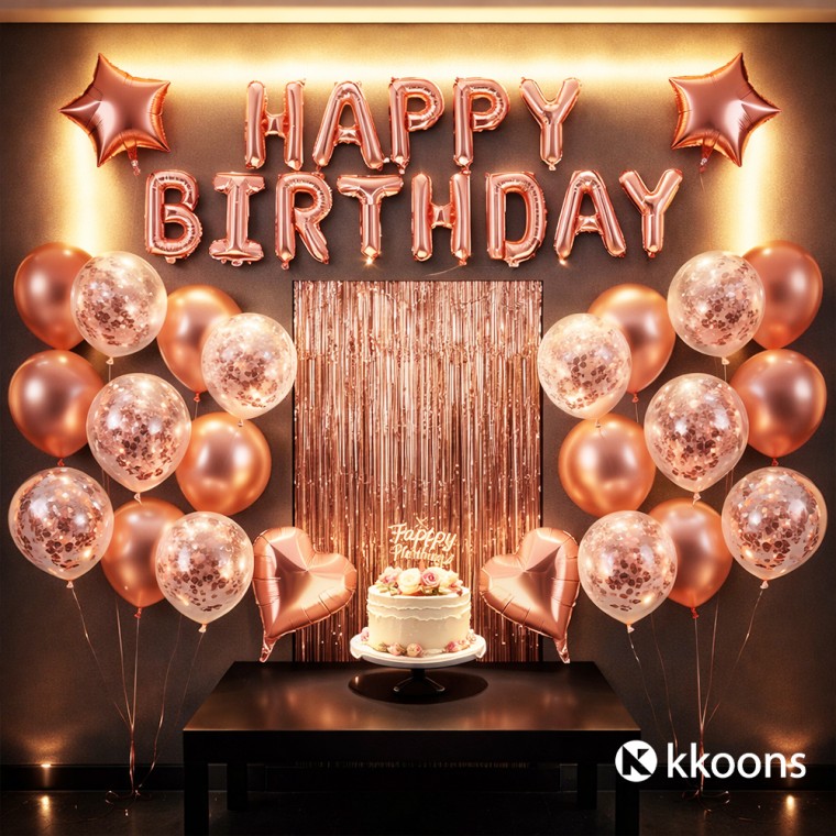 해피벌쓰데이 생일 파티 풍선 세트 기념일 이벤트 가랜드 풍선장식