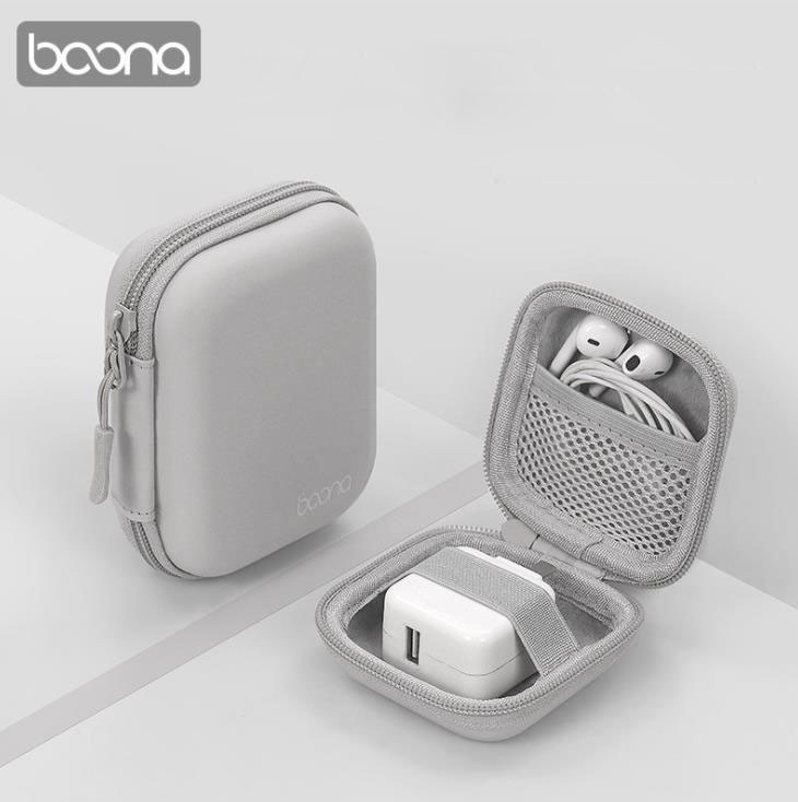 BOONA EVA 디지털 이어폰 애플 충전기 데이터케이블 U디스크 U실드 하드 쉘 보호 파우치 3사이즈