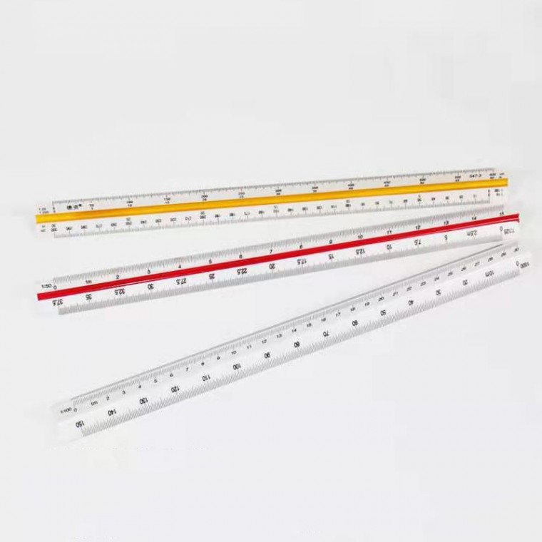 도면 삼각 스케일 저배율 제도 자 15cm RD-10736